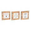 Transpac Wood 6.13 in. Multicolored Christmas Festive Joy Peace Love Layered Slat Decor Set of 3 - 2 of 3