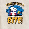 Boys' - Peanuts - Snoopy Come In For A Bite Graphic Long Sleeve Fleece Sweatshirt - 2 of 4
