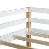PAGED Rubber Wood Twin Size Loft Bed, Modern Low Bed Frame with Ladder and Guardrail, Bunk Bed for Boy and Girl - 4 of 4