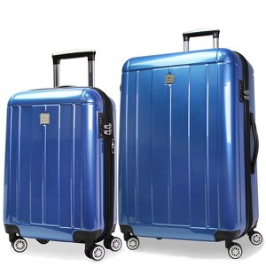 World Traveler Contour 2-Piece Lightweight Polycarbonate Hardside Expandable Spinner Luggage Set with TSA Lock (20" & 28") - 1 of 4