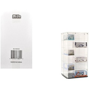 Showcase Large 24 Car Display Desktop Spinner with Cover "Mijo Exclusives" for 1/64 Scale Models - 1 of 4