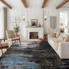 Modern Area Rugs Abstract Print Accent Carpet with Non-Slip Backing - 2 of 4