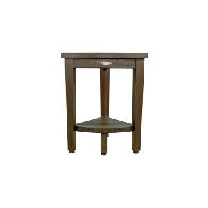 15" FlexiCorner DT163 Wide Teak Wood Shower Bench or Stool - DecoTeak: Rectangle, Non-Upholstered, 250lb Capacity - 1 of 3