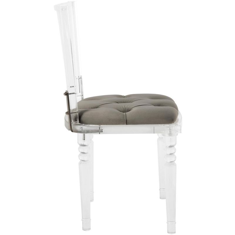 Ella Acrylic Dining Chair - Clear/Grey - Safavieh., 4 of 10