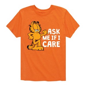 Boys' - Garfield - Ask Me If I Care Short Sleeve Graphic T-Shirt - 1 of 4