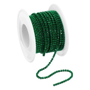 Unique Bargains DIY Clothing Decoration Crystal Rhinestone Sew on Close Claw Chain Trim - 1 of 4