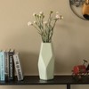 Uniquewise Decorative Ceramic Multi Paned Vase, Modern Style Centerpiece Table Vase - 4 of 4