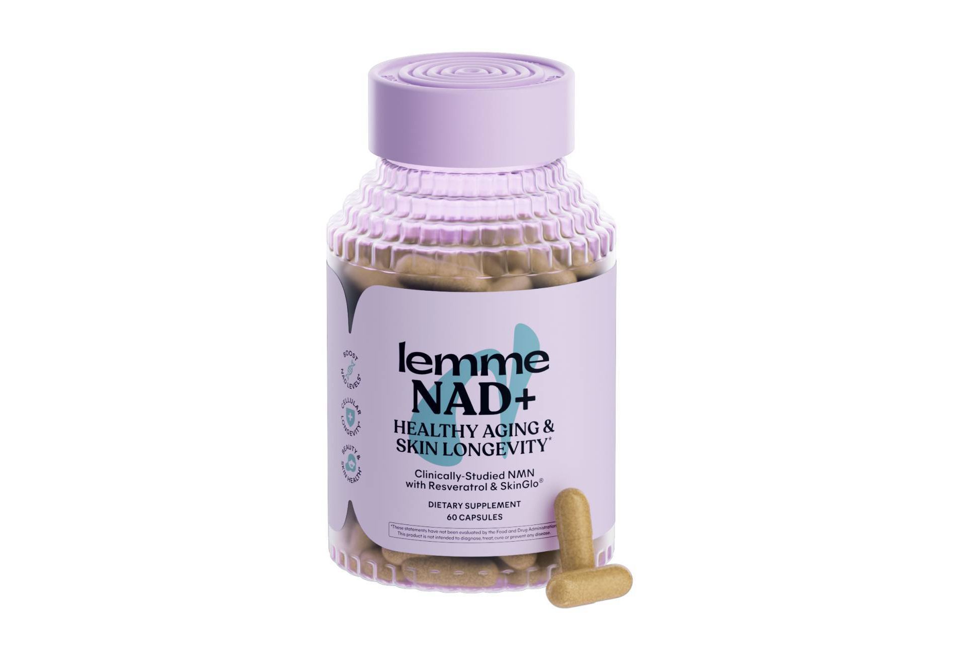 Lemme NAD+ Healthy Aging and Skin Longevity Capsules - 60ct