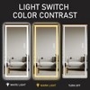 CAVINAS Rectangle Full Length Mirror,Wide Standing Tall Full Floor Length Mirror with 3-Color Dimming Lights,Full Mirror for Bedroom - 4 of 4