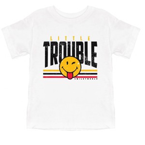 The Juniper Shop SmileyWorld Little Trouble Toddler Short Sleeve Tee - 1 of 4