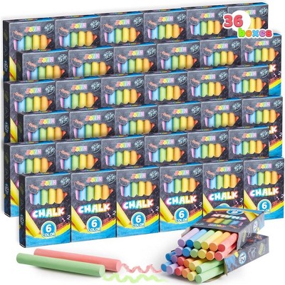 Joyfy 432 Counts Mini Chalk Set for Kids Boys Girls Age 3+, Bulk Mini Chalks School Supplies for Teachers, Goody Bag, Classroom Prizes (36 Boxes)
