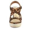 Allegra K Women's Espadrille Ankle Strap Crisscross Strap Wedges Sandals - 2 of 4