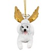Design Toscano Honor the Pooch: White Poodle Holiday Dog Angel Ornament - 3 of 4