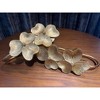 Tree City Luxury Metal Gold Floral Curtain Tiebacks - 4 of 4