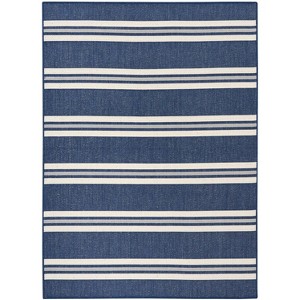 Nourison Horizon Indoor/Outdoor Modern Stripes Flatweave Area Rug - 1 of 4