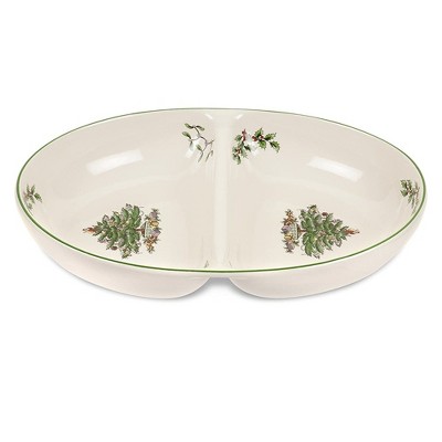 Spode Christmas Tree Divided Dish - 11.5 Inch