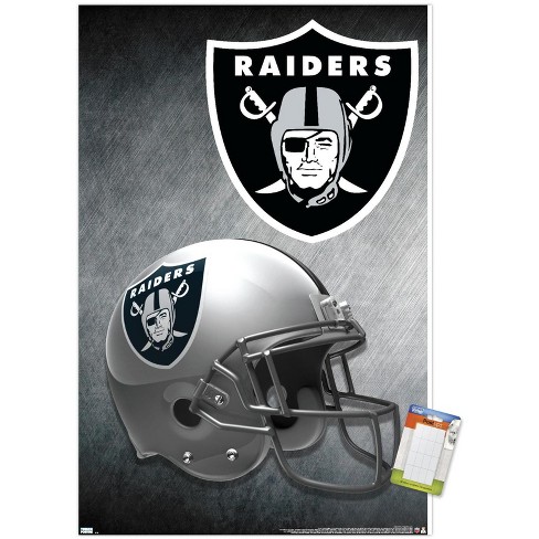 Trends International NFL Las Vegas Raiders - Neon Helmet 23 Wall Poster,  22.375 x 34, Premium Unframed Version