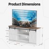 JIONJOY TV Stand for 65" TV - Modern Entertainment Center with Sliding Barn Doors, Storage Cabinets & Open Shelves, Living Room Console Table - 2 of 4