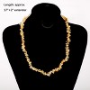 Natural Stone Irregular Gemstone Beaded Choker Necklace for Women Bohemian Crystal Jewelry - 4 of 4