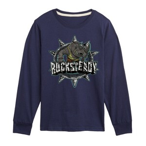 Boys' - Teenage Mutant Ninja Turtles Mutant Mayhem - Rocksteady Long Sleeve Graphic T-Shirt - 1 of 3