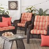 Kensington Garden 2pc 24"x22" Outdoor Seat and Back Chair Cushion Set - 4 of 4