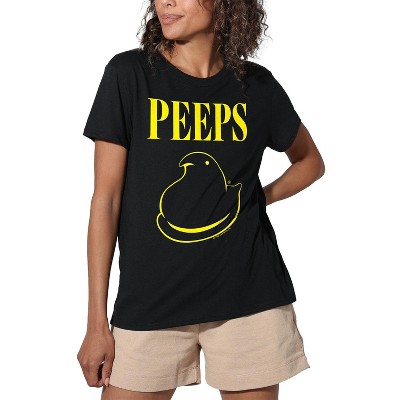Easter Black and Yellow Women's Loose T-Shirt Black