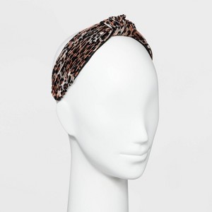 Leopard Print Fabric Headband - A New Day Brown