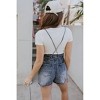 Women's Marina Washed Denim Romper - Her Entire Name Says Grace - 2 of 4