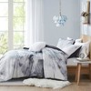 Sapphtopaz Washable Watercolor Tie Dye Comforter Set with Fur Decorative Pillow, Twin Sheet Set, Quilts Twin Size - 3 of 4