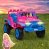 12V Jeep - Barbie Kids Ride‑On Car with LED Lights and Rechargeable Battery - 4 of 4
