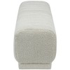 Meridian Furniture,Heathrow Boucle Fabric Ottoman/Bench - 4 of 4