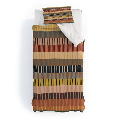 Deny Designs Alisa Galitsyna Mix of Stripes Duvet and Sham Set