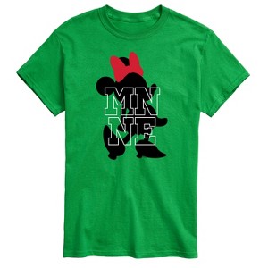 Men's - Disney - Minnie Logo Silhouette Short Sleeve Graphic T-Shirt - 1 of 4