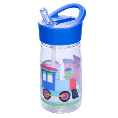 Wildkin Kids 14 oz Stainless Steel Insulated Water Bottle for Boys & Girls (Under Construction)