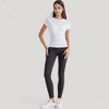 Anna-Kaci Active Women's Short Sleeve Fitted Crew Neck Top with Stretch Fabric for a Sleek and Comfortable Everyday Look - 4 of 4