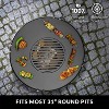 Good Directions 30" Cooking Grill Plate Accessory for Fire Pits Steel Black - 3 of 4