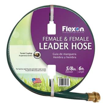 Flexon 5/8 In. D X 10 Ft. L Medium Duty Leader Hose Green : Target