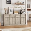 CuisinSmart Sideboard Buffet Cabinet with Drawers, Large Coffee Cabinet with Storage, Modern Wood Buffet Cabinet for Kitchen Dining Room - 2 of 4