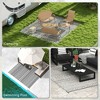 Gulches Outsunny Reversible Outdoor Rug  8' x 10' Waterproof Plastic Straw Floor Mat with Carry Bag - 2 of 4