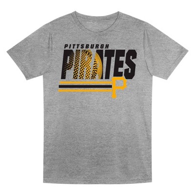 MLB Pittsburgh Pirates Boys' Gray Poly T-Shirt