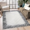 Modern Abstract Washable Rug - Stain Resistant, Non-Slip Low Pile Carpet for Living Room, Bedroom, Dining Room - 2 of 4