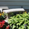 16" Resin Garden Bench Statuary - Sand - Emsco - 3 of 4
