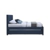 Meridian Furniture,Harper Linen Textured Fabric Twin Trundle Bed - 4 of 4