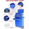2 in 1 Tool Chest with 5 Drawers, Tool Cart with 7 Organizer Tray Divider Set & Wheels, Large Rolling Tool Box Organizer for Garage, Workshop - 4 of 4