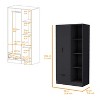NicBex Armoire Wardrobe Closet Storage Cabinet with Doors for Bedroom - 3 of 4