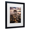 Trademark Fine Art Pierre Leclerc Whytecliff Stepping Stones Matted Framed Art - 3 of 4