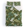 Deny Designs Caroline Okun A Mid Summer Night Crane Queen/Full Duvet and Sham Set (2-3pc Set) - 2 of 4