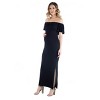 24seven Comfort Apparel Maternity Off Shoulder Ruffle Maxi Dress - image 2 of 4