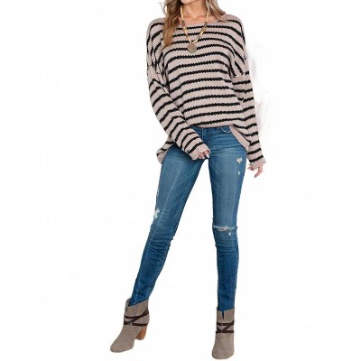 Women's Stripe Sweater - Shewin