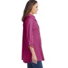 Woman Within Plus Size Button-Front Embroidered Tunic - 4 of 4